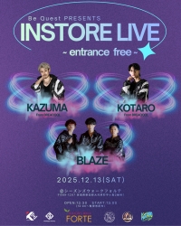 BE QUEST PRESENTS　インストアライブ